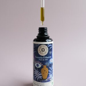 Elixir pour le sommeil et contre l'insomnie, pavot de Californie Eschscholzia californica passiflore Passiflora incarnata tulsi basilic sacré Ocimum tenuiflorum scutellaire Scutellaria lateriflora skullcap cedrón Aloysia citrodora verveine citronnelle toronjil Mélisse Melissa officinalis