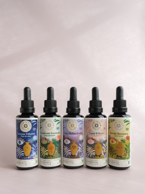 Collection élixirs grand format 50ml stress anxiété sommeil cycle féminin concentration