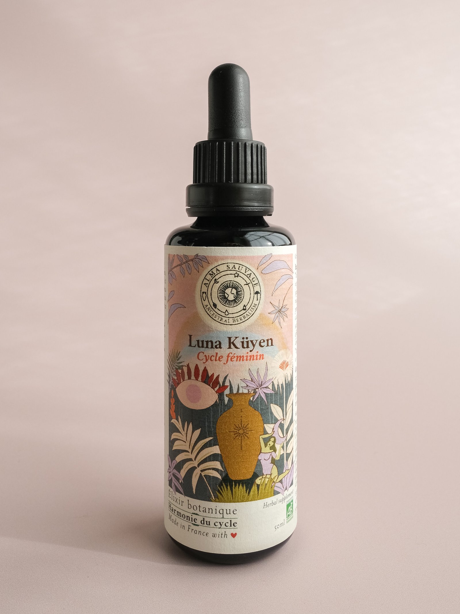 Luna Küyen Cycle féminin, règles douloureuses, cycle menstruel, féminin sacré, spm, sopk, endométriose, yi mu cao agripaume motherwort Leonorus japonicus armoise Artemisia vulgaris jiaogulan herbe de l'immortalité Gynostemma pentaphyllum mao bo he cataire Nepeta cataria sauge sclarée Salvia