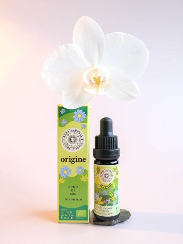 Origine Huile de CBD bio française Full Spectrum Huile de cbd bio française Relaxant Anti-douleur récupération musculaire Stress Détente full spectrum spectre complet entourage naturelle Made In France
