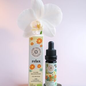 Huile de cbd bio française Relax Détente Relaxant Calme Stress Anxiété Apaisant camomille geranium rosat full spectrum spectre complet entourage naturelle Made In France