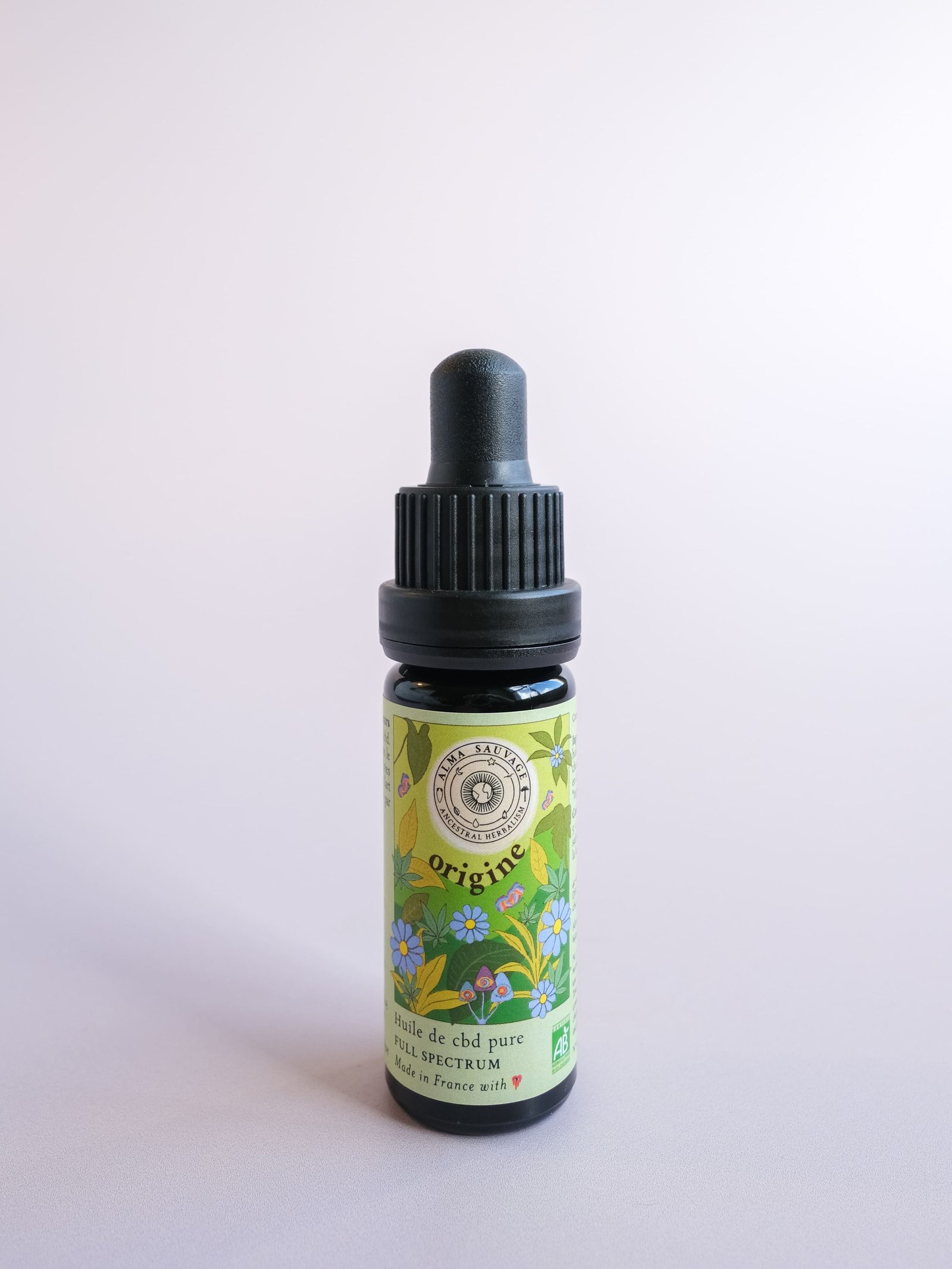 Huile de cbd bio française Relaxant Anti-douleur récupération musculaire Stress Détente full spectrum spectre complet entourage naturelle Made In France
