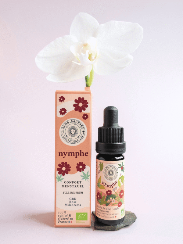 Nymphe Nymphe | Huile sublinguale CBD + Achillée + Rose