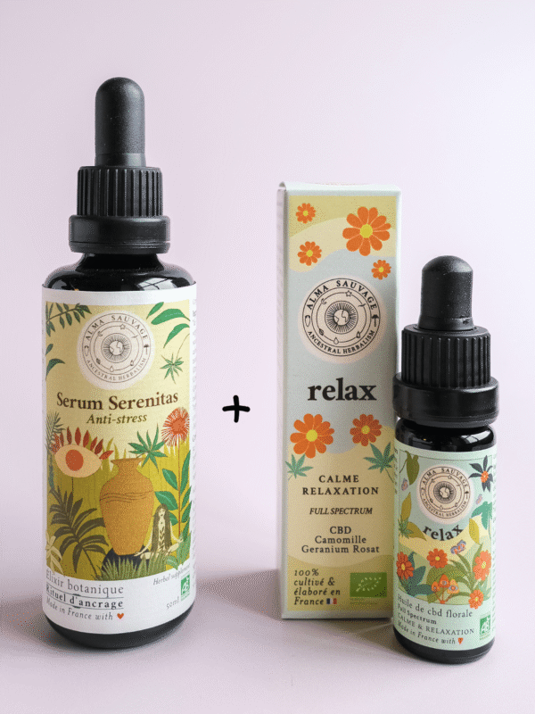 Routine complète anti-stress Serum Serenitas Relax Routine complète de relaxation | Serum Serenitas 50ml + Relax